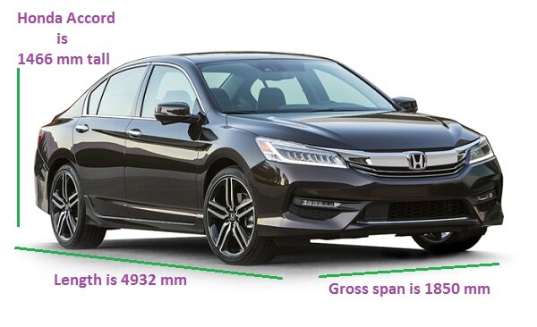 Honda Accord Dimensions